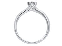 Ring Babila Milano Woman Forever in White Gold Diamante 0.10 Ct BBA24010C - BBA24010C